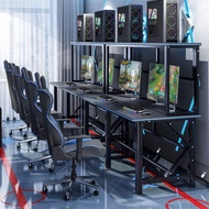 ✹Gaming Table Internet Cafe Table and Chair Set Home Internet Cafe Desktop Game Computer Table Sofa Internet Cafe Table