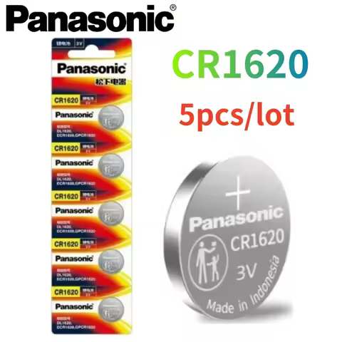 5Pcs Original Panasonic CR2032 battery CR2025 CR2016 batteria CR1632 CR1220 CR1616 CR1620 For Watch 
