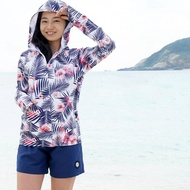 【日本HeleiWaho】防曬快乾 長袖水母連帽外套(女)-拉鍊式