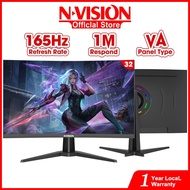 【165HZ】NVISION 27/32 inch Curved Monitor Desktop Computer 1MS GTG