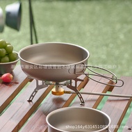 Free Shipping Promotion Pure Titanium Frying Pan Pure Titanium Pot Household Titanium Cookware Folda