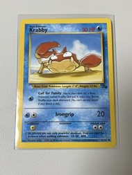Pokemon Card PTCG English Vintage 1999-2000 Pokemon Fossil - Krabby (51/62) 寶可夢 初代 舊卡 美版 大鉗蟹