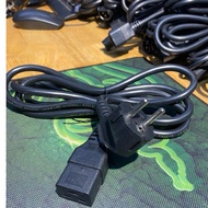 C19 2-pin power cord, 2m long, ups charging cord, ups power cord, 3-year uninterruptible power cord