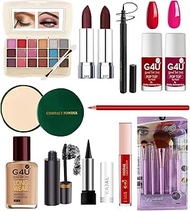 G4U Makeup kit Set With Lipstick, Eyeshadow, Compact, Foundation, Makeup Brushes ETC, Makeup Giftset