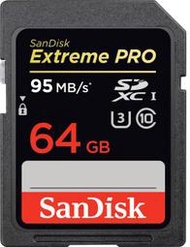 九晴天 租記憶卡、租相機 租鏡頭 租攝影機 出租～SanDisk 64G SDXC U3 95MB/s