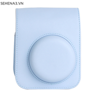 SEHVN Cho Instax Mini 12 máy ảnh trường hợp PU bảo vệ trường hợp Trave Túi với dây đeo vai