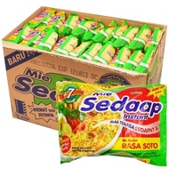 Mie Sedaap Ayam Bawang dan Sedaap soto Paket 1dus isi 40 pcs/dus