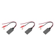 3X Car Universal Wireless Bluetooth Module Music Adapter Rca Aux Audio Cable