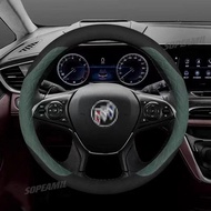 Car Steering Wheel Cover For Buick Lacrosse Envision Regal Veran GX GL6 GL8 Micro Blue 6 Century Fly