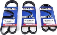 MOCA 4PK870 & 4PK1050 & 4PK1070 EPDM Serpentine Belt fits for Toyota 1998-2004 Tacoma 3.4L, 1996-200