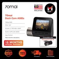 70mai Dash Cam Pro Plus A500S with RC06 Rear Camera | Build-in GPS | Sony IMX335 Sensor | 140º FOV |