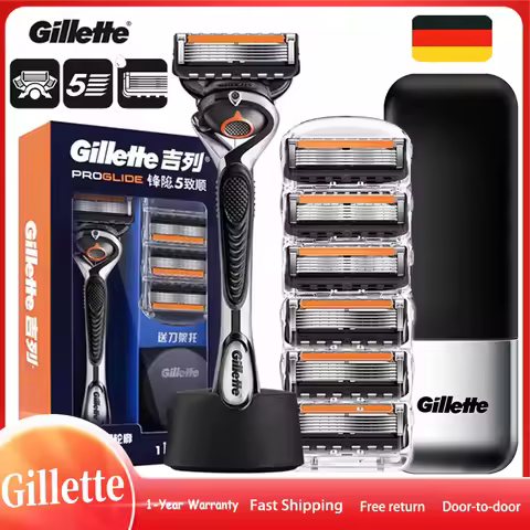 Gillette Razor Men Fusion 5 ProGlide Razor Flexball Tech 5 Layers Progressive Ultra Thin Blades Razo