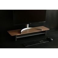 Walnut Desk Shelf Monitor Riser Storage Rack Maywood
