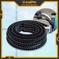 Chicken intestine spiral tube neatly wraps 1m long 8-gauge electrical wire (genuine type)