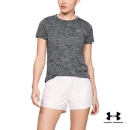 Under Armour UA Womens Tech™ Twist T-Shirt อันเดอร์ อาร์เมอร์ เสื้อยืดออกกำลังกายคอกลมผู้หญิงแขนสั้น