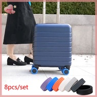Purelove> 8Pcs Luggage Wheels Protector Silicone Luggage Accessories Wheels Cover For Most Luggage R