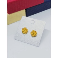[9mm]Emas korea 24k Gold plating flower design earring