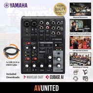 Yamaha AG06 MK2 6-channel Mixer and USB Audio Interface (AG-06 MKII / AG06-MK2 / AG06MK2)声卡, Sound C