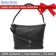 Kate Spade Handbag With Gift Paper Bag Crossbody Bag Alena Forrest Road Black # WKRU5313