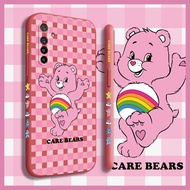 สำหรับ Realme X X Lite XT X2 X2 Pro X3 X3 Super Zoom เคส การ์ตูนน่ารัก Care Bear กันกระแทกบางนุ่มปกหลังซิลิโคนรูปแบบกล้องเลนส์เต็มรูปแบบกรณีป้องกันโทรศัพท์