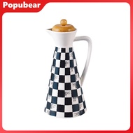 Woeuri Oil Bottle with Anti-drip Design Handmade Ceramic Oil Dispenser Bottle for Kitchen Cooking 40