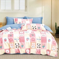 Single / Super Single Mr.Ing Fitted Bedsheet set 800TC with Bolster & Pillow case (upgraded) extra h