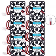 8pcs Mini Silent 3D Printer 2Pin 40x40x10mm Cooling Case fans 4010 24V DC 40mm