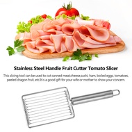 Luncheon Meat Cutter, Tomato Slicer Fruits Cutter Luncheon Meat Slicer with Handle Cheese Boiled Egg Ham Tomato Serrated Slicing K-nife