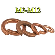 Copper Spring Washer/Spring Washer/Elastic Washer Round Spring Washer M2/M2.5/M3/M4/M5/M6/M8/M10/M12