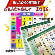 Inlay/content kalendar 2026 islamic