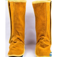 LLD|40CM WEAR-RESISTANT COWHIDE WELDING SPATS Protective SHOES WELDERS FEET COVER (READY STOCK)