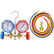 R32 R410a 3 Way AC Diagnostic Manifold Gauge Set for Freon Charging Fits R410a R404A R134a Refrigera