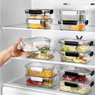 450ml/800ml/1100ml PET Transparent Airtight Food Container Lunch Box Food Storage Container Kitchen 