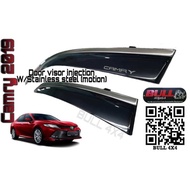 Toyota Camry 2014 - 2025 ACV50 ACV70 injector window sun Door Visor stainless steel chrome cover lip