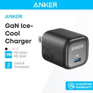 Anker Zolo 30W Charger GaN Fast Charger Ice-Cooled Fast Charging Slim Compact Wall Charger