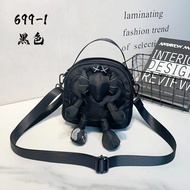 Fesyen Beg Kecil Kalis Air Kain Oxford Beg Selempang Beg Tangan Anak Patung Plush Comel Berbilang Pe