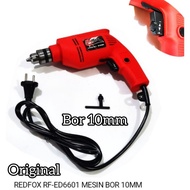 Mesin Bor Listrik 10 Mm Redfox - Electric Drill 10Mm Reversible