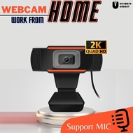 [READY STOCK] Full HD 2K Digital Webcam for PC computer Laptop Built-in MIc USB 2.0