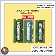 Sodimm DDR4 4GB 2400T DDR4 4GB 2666 4GB 3200 DDR4 2133 Second Original Laptop Memory RAM