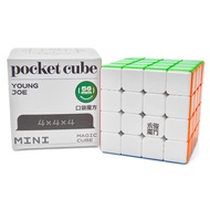 YongJun Mini Pocket Cube 4x4 Magnetic Cube Smooth Speed Cube 56mm