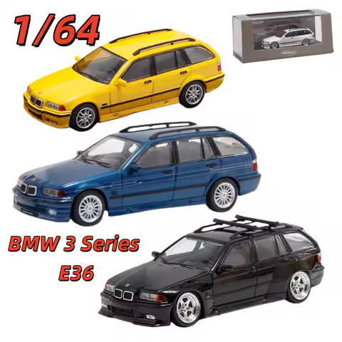 Mortal Diecast 1/64 BMW Alloy Car Model BMW 3 Series E36 Third-Generation Station Wagon Five-spoke R