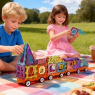 71PCS Hot Sale Plastic 3D Colorful Magnetic Building Blocks DIY Educational Learning Puzzle Toy Set 