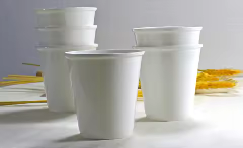 200ML,6pcs/lot, fine bone china nespressp mug, small coffee cup, plain white ceramic tumbler, tazas 