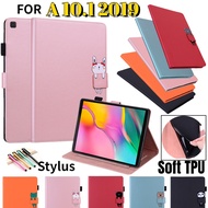 Flip Leather Kids Cover For Samsung Galaxy Tab A 10.1 2019 SM-T510 SM-T515 Magnetic Card Slot Case
