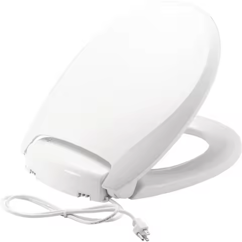 Bemis Radiance Heated Night Light Toilet Seat, Slow Close Adjustable Fit Long Lasting Plastic Seat, 