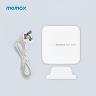 MOMAX - 100W 4位USB快速輸出 GaN 充電器 2C2A (附送垂直式桌面支架) ONEPLUG (白色) UM33UKE #氮化鎵桌面充電器 #充電座 #同時快充 #辦公室 #macbook