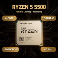 AMD | AMD R5 5500 Desktop CPU Ryzen 5 5500 6‑Core 12‑Thread 3.6GHz Base 4.2GHz Boost 65W Socket AM4