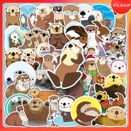 YHL 50 Designs cartoon otter sticker animal