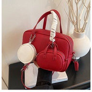 Deere Jack หนัง PU หรูหราไหล่กระเป๋าพร้อมซิปการปิดสำหรับฤดูร้อนแฟชั่น