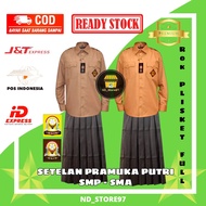 Princess Scouting Uniforms For Junior High School Princess / Girls Model Long Sleeve Shirt Front + S
